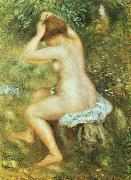 Pierre Renoir Baigneuse se Coiffant oil on canvas